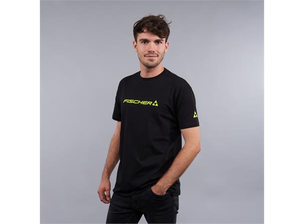 T-SKJORTE BIG LOGO, XS FISCHER SVART